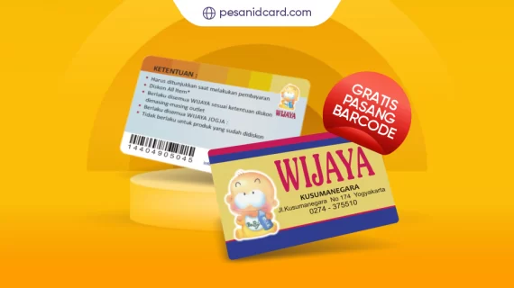 Member Card Elegant, Gratis Pasang Barcode